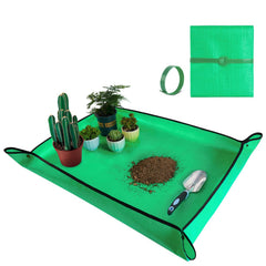 HNXTYAOB Large Repotting Mat in green, front view