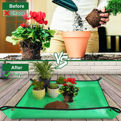 HNXTYAOB repotting mat folded for easy storage