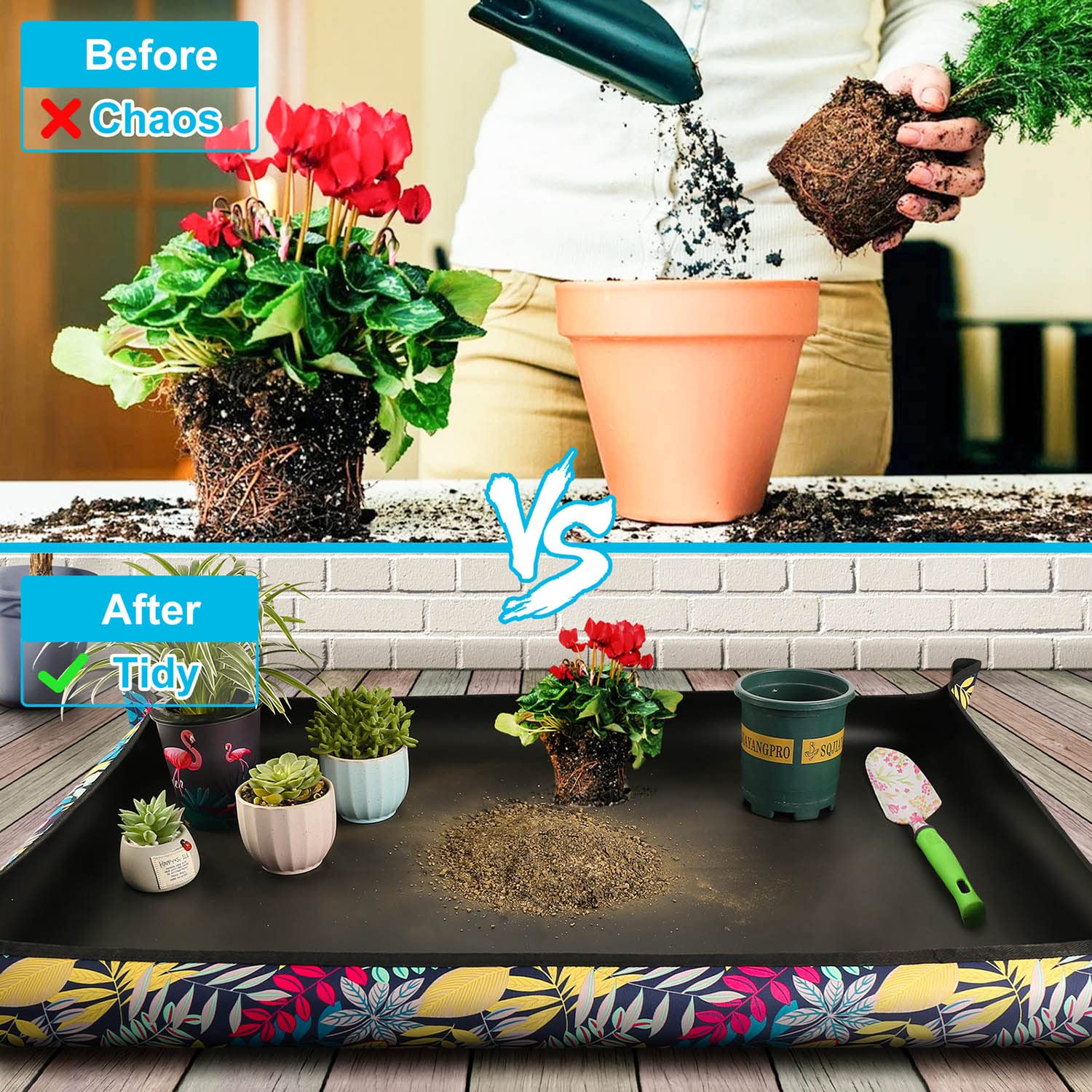 HNXTYAOB Repotting Mat folded for storage