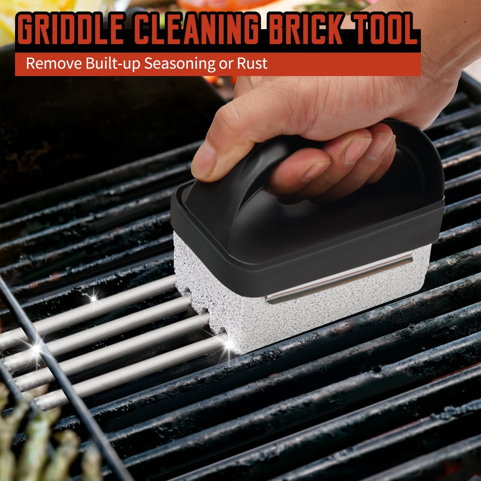 HOBITSTARX Griddle Cleaning Kit contents laid out