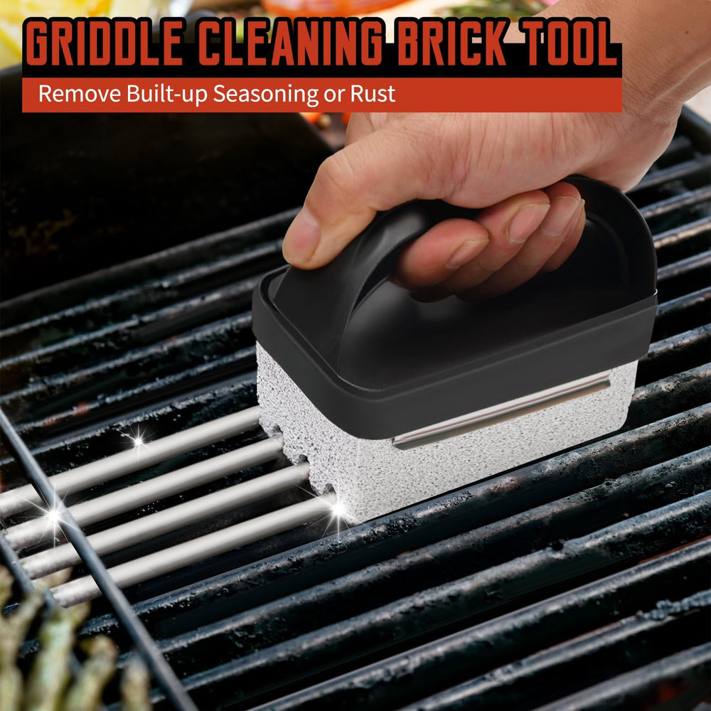 HOBITSTARX Griddle Cleaning Kit contents laid out