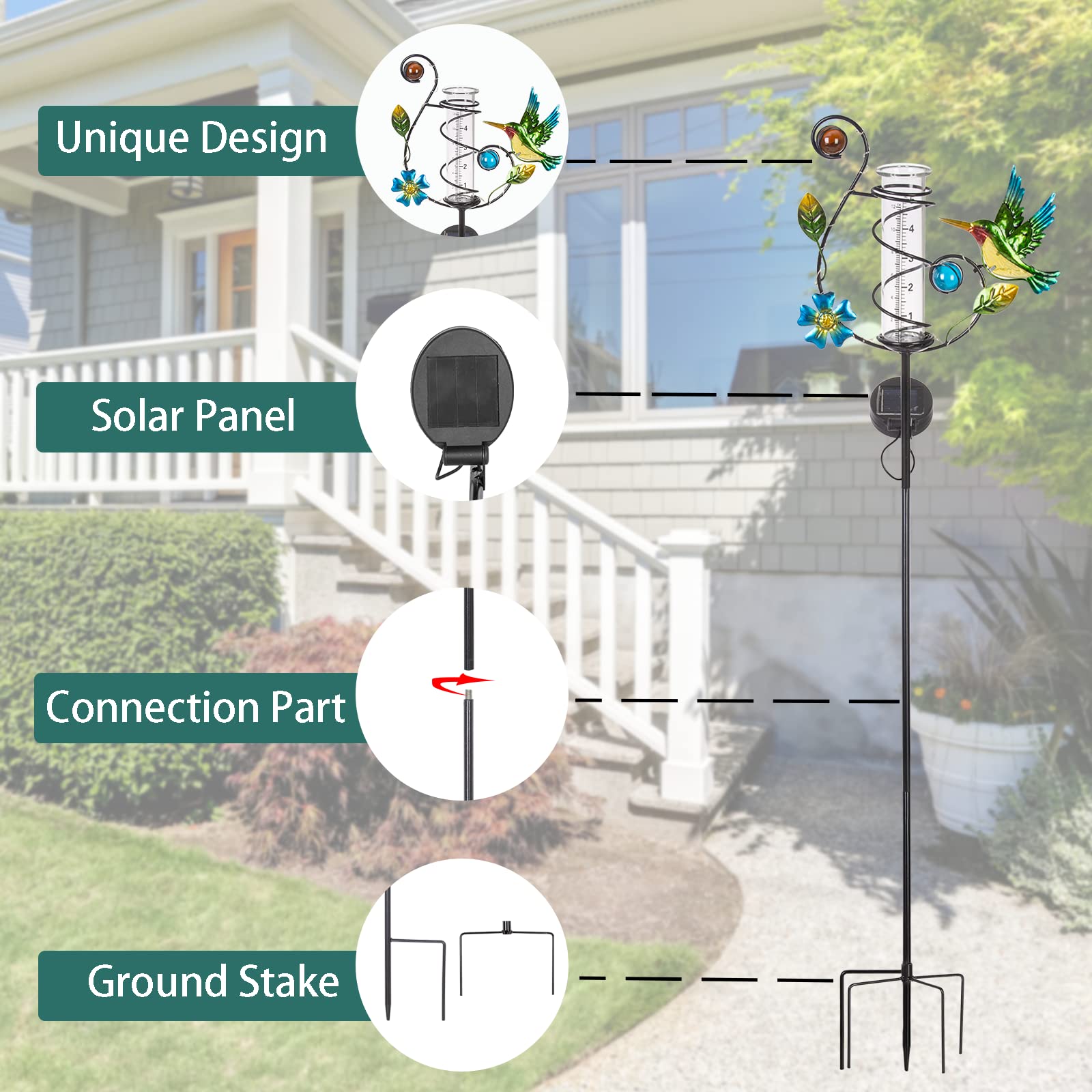 HOBYLUBY rain gauge assembly instructions