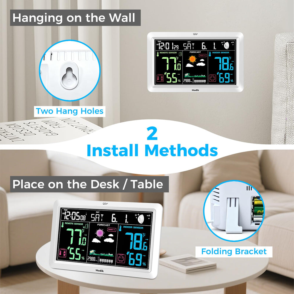HODIK Wireless Weather Station showing moon phase