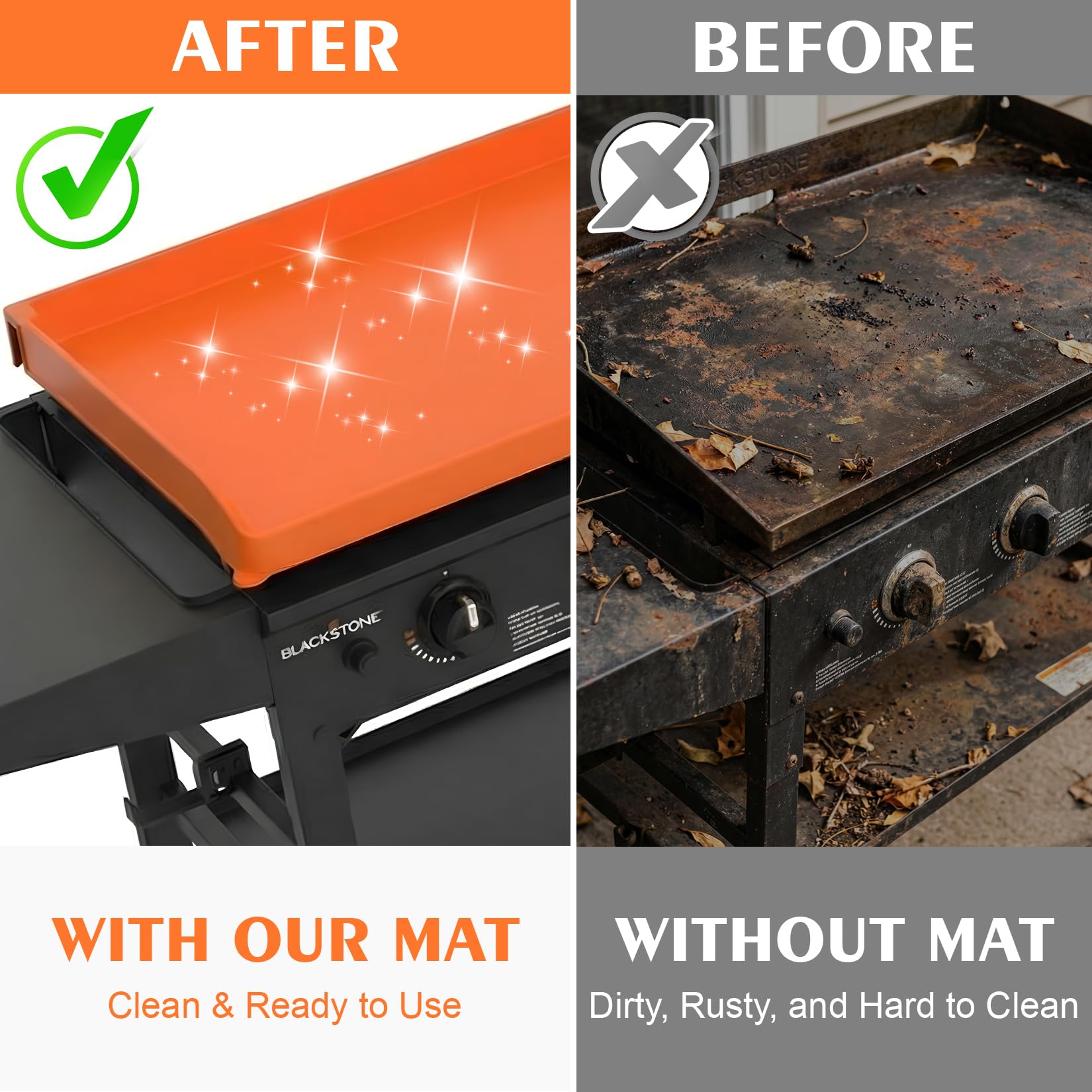 Hodola silicone mat being cleaned with water