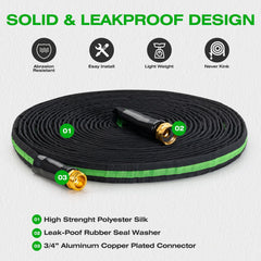 HODUP 75FT garden hose in use watering plants