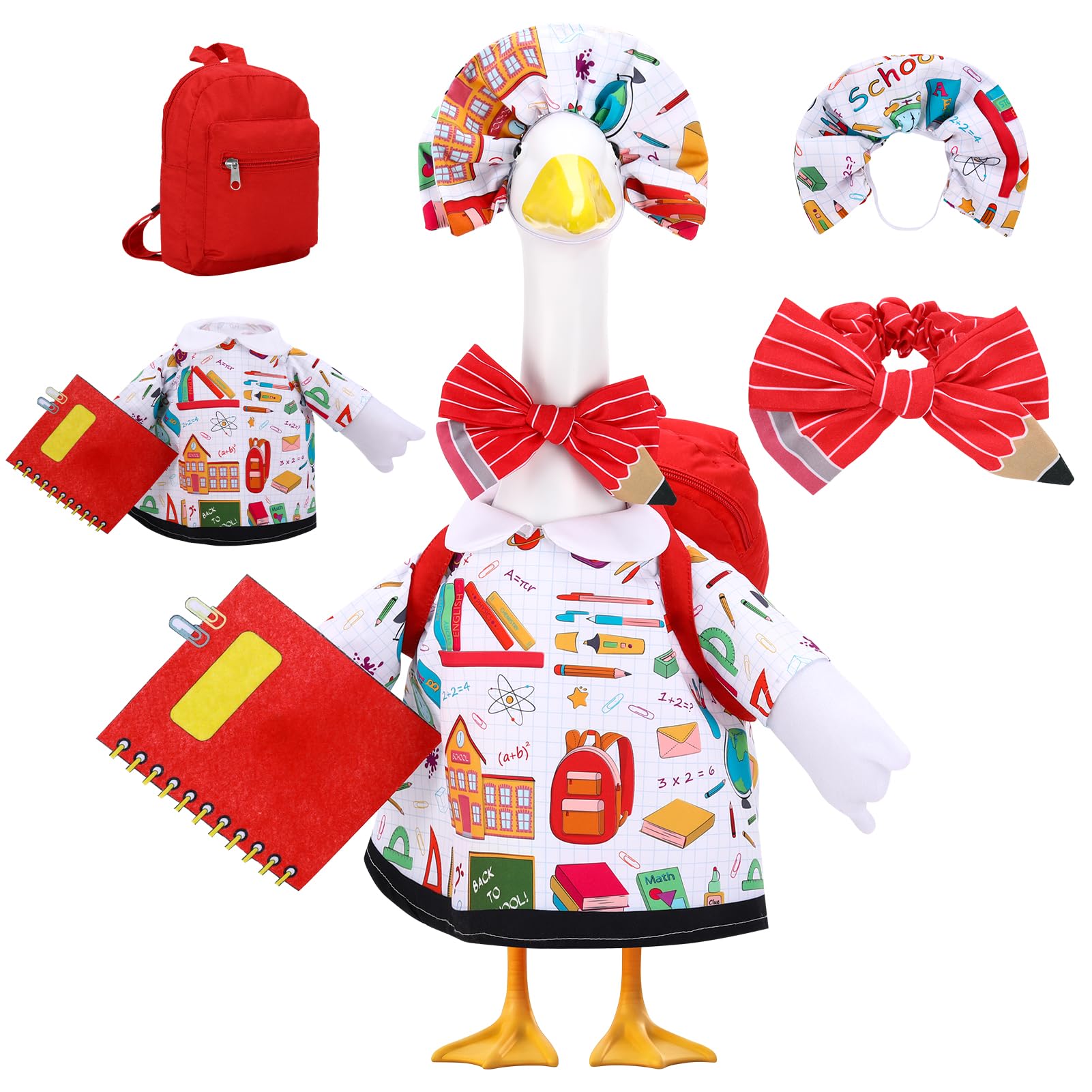Hoemwarm Porch Goose Outfit festive display in garden