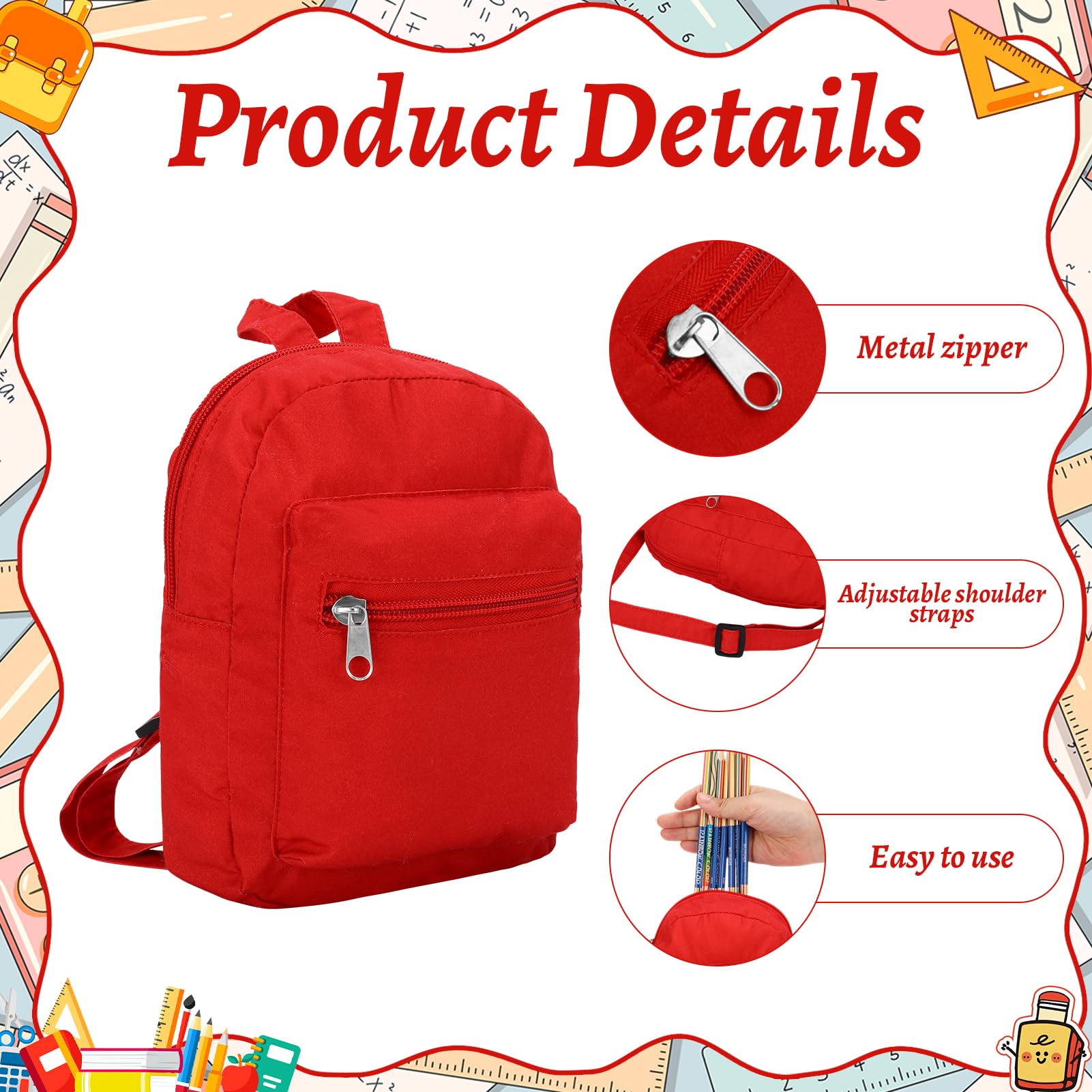 Hoemwarm Porch Goose Outfit red school bag and book