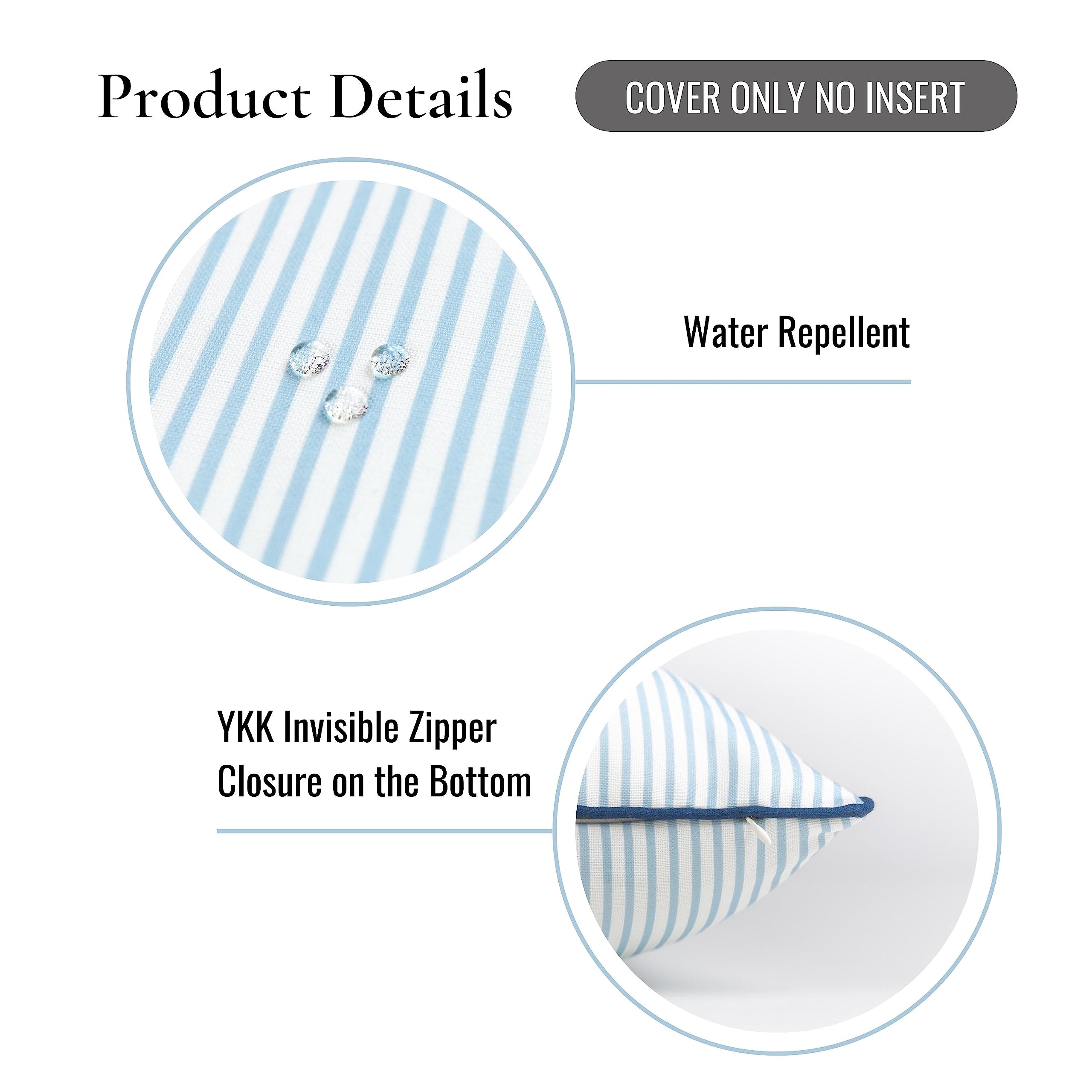 Hofdeco lumbar pillow cover showing front and back design