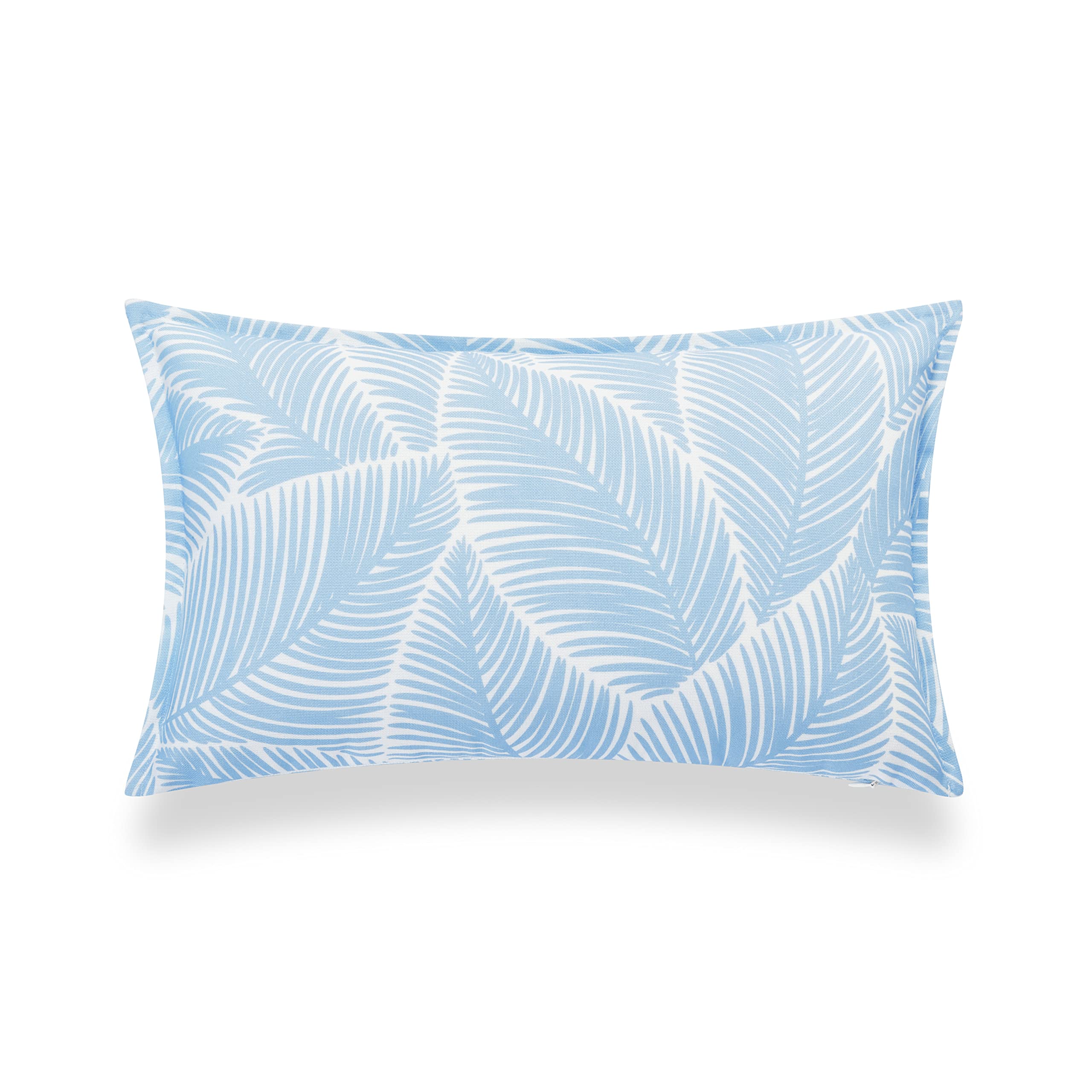 Hofdeco Premium Coastal Lumbar Pillow Cover close-up showing fabric texture
