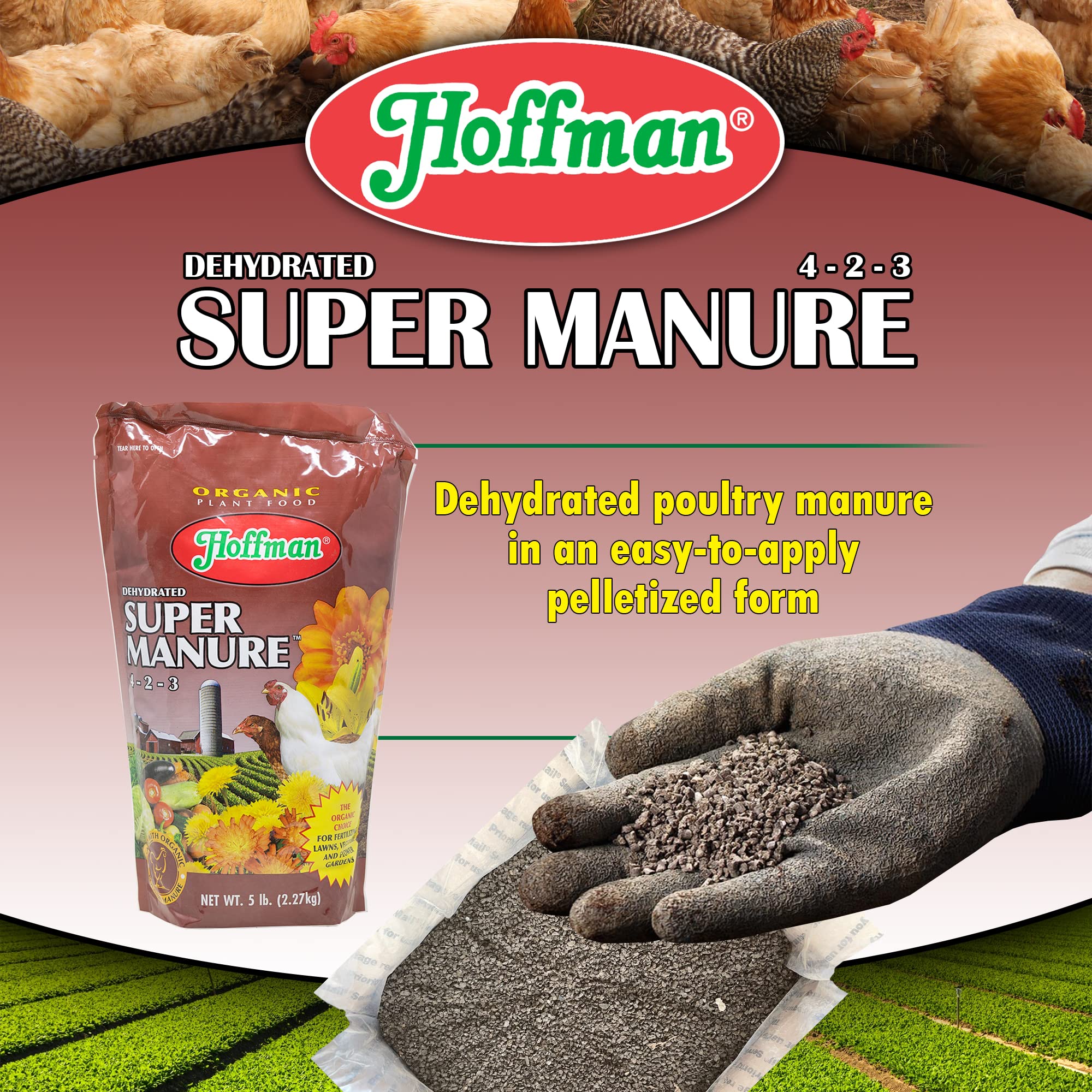 Hoffman 20505 Dehydrated Super Manure side view of packaging