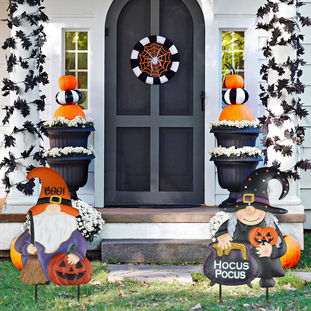 hogardeck Halloween garden stakes with vibrant colors