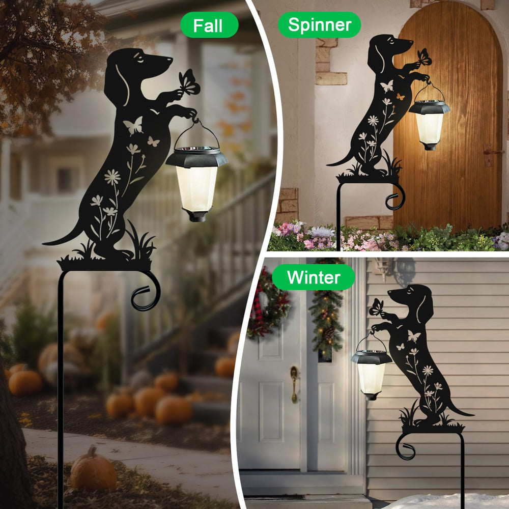 Hokfirm Dachshund Solar Light Garden Stake decorative design