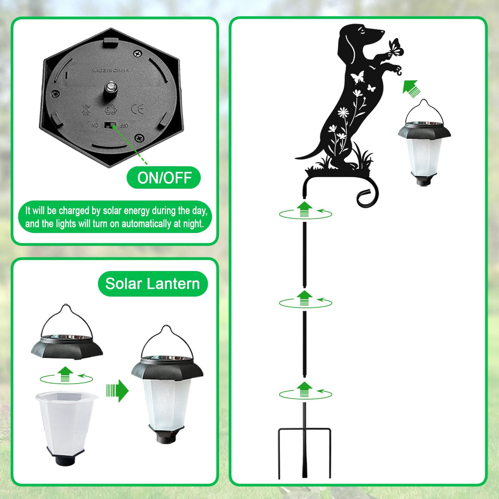 Hokfirm Dachshund Solar Light packaging detail
