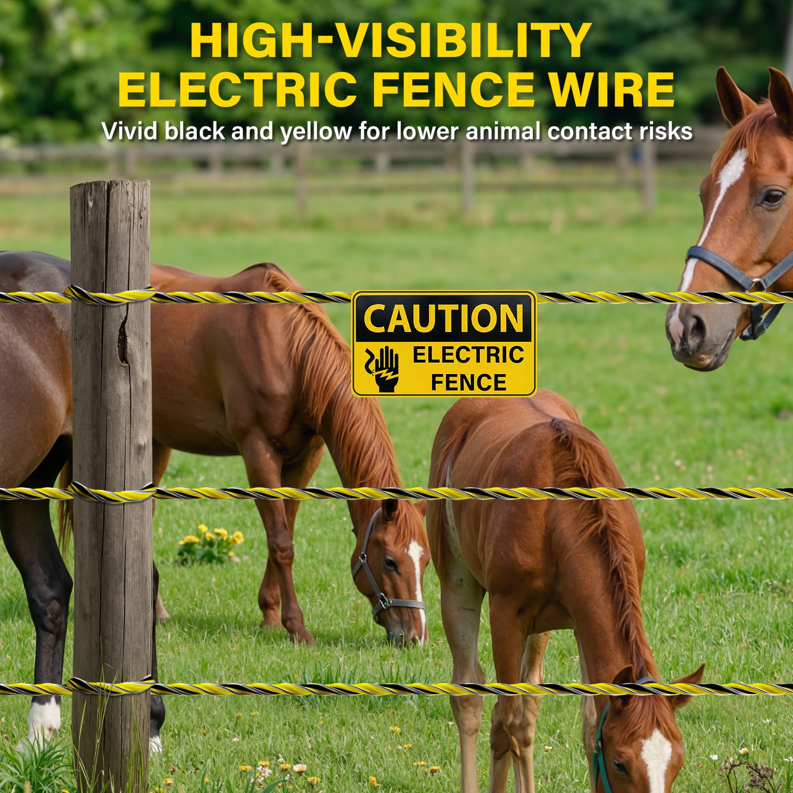 HOKINETY Electric Fence Wire spool with UV protection