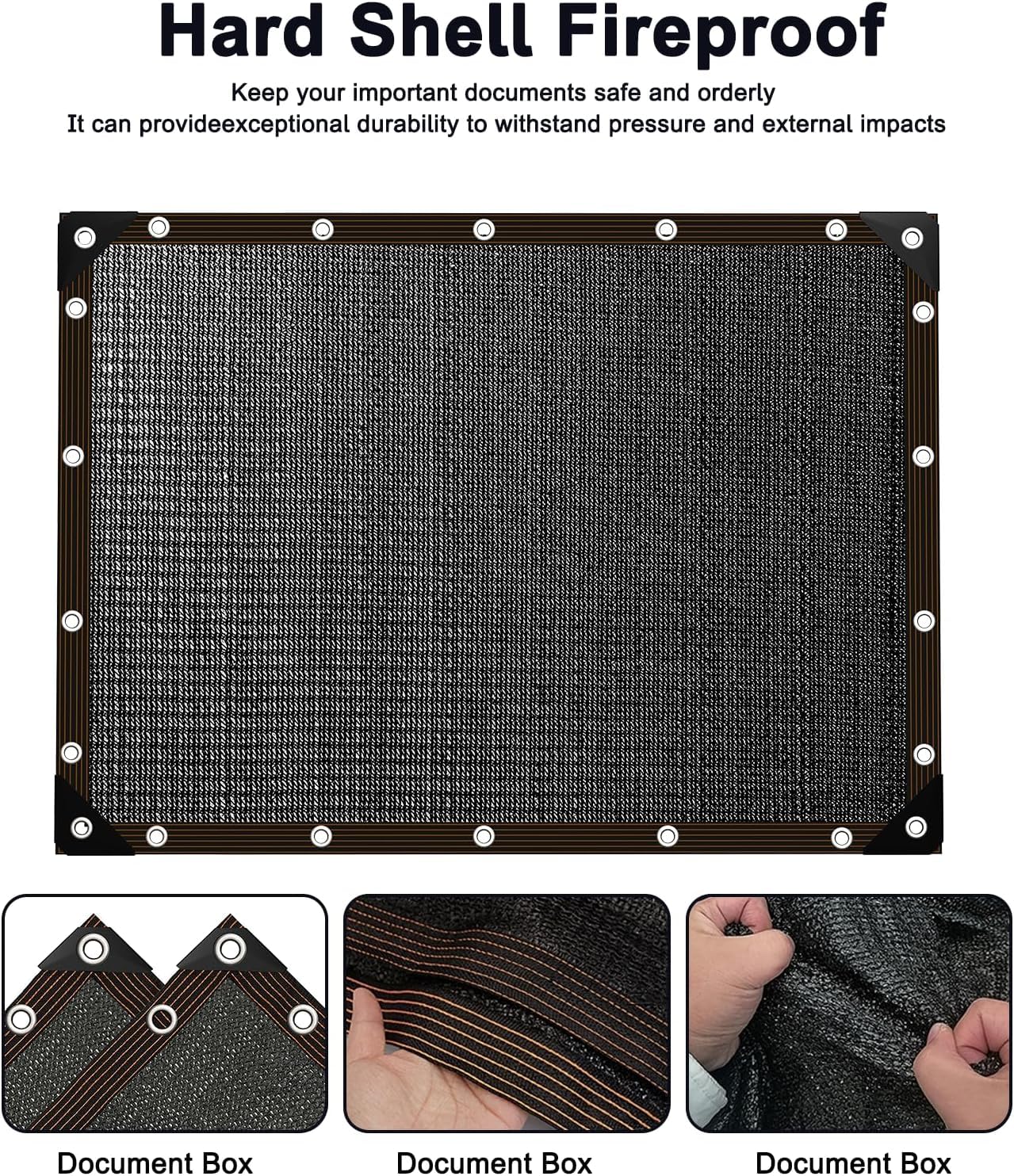 HOLAA Shade Cloth showing reinforced edges and stitching