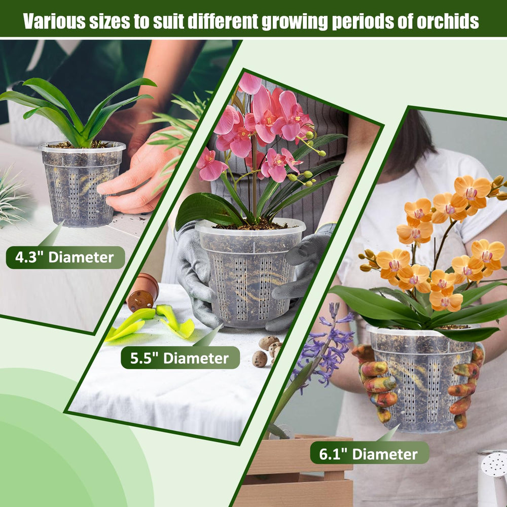 HOLANHING Orchid Pot Set packaging and contents