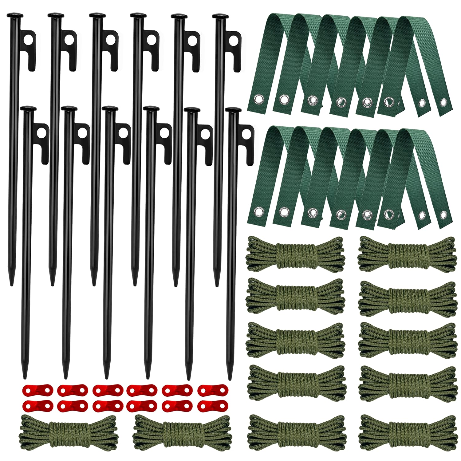 HOLANHING tree stakes kit packaging with stakes and straps