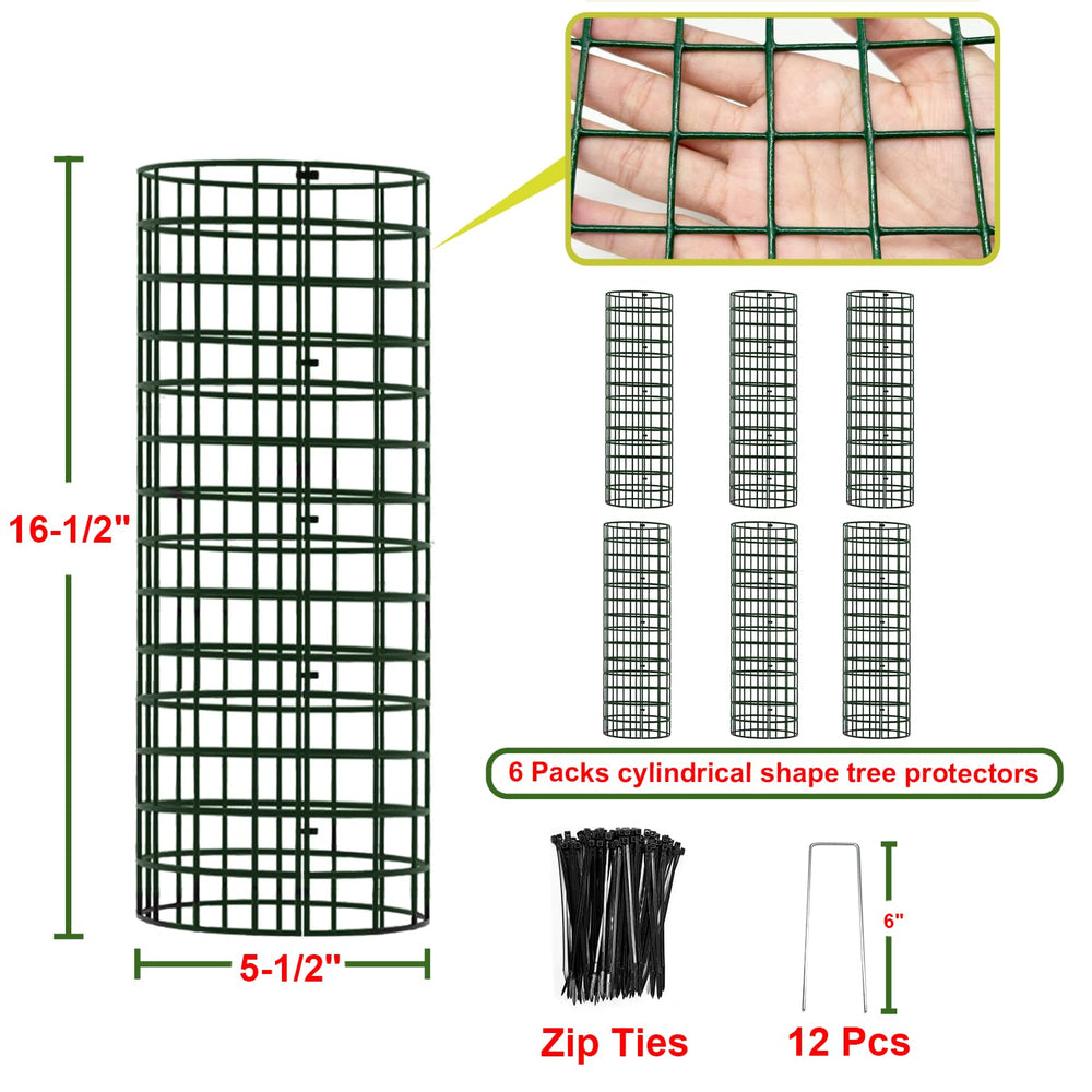 HOLANHING Tree Trunk Protector with zip ties and metal stakes