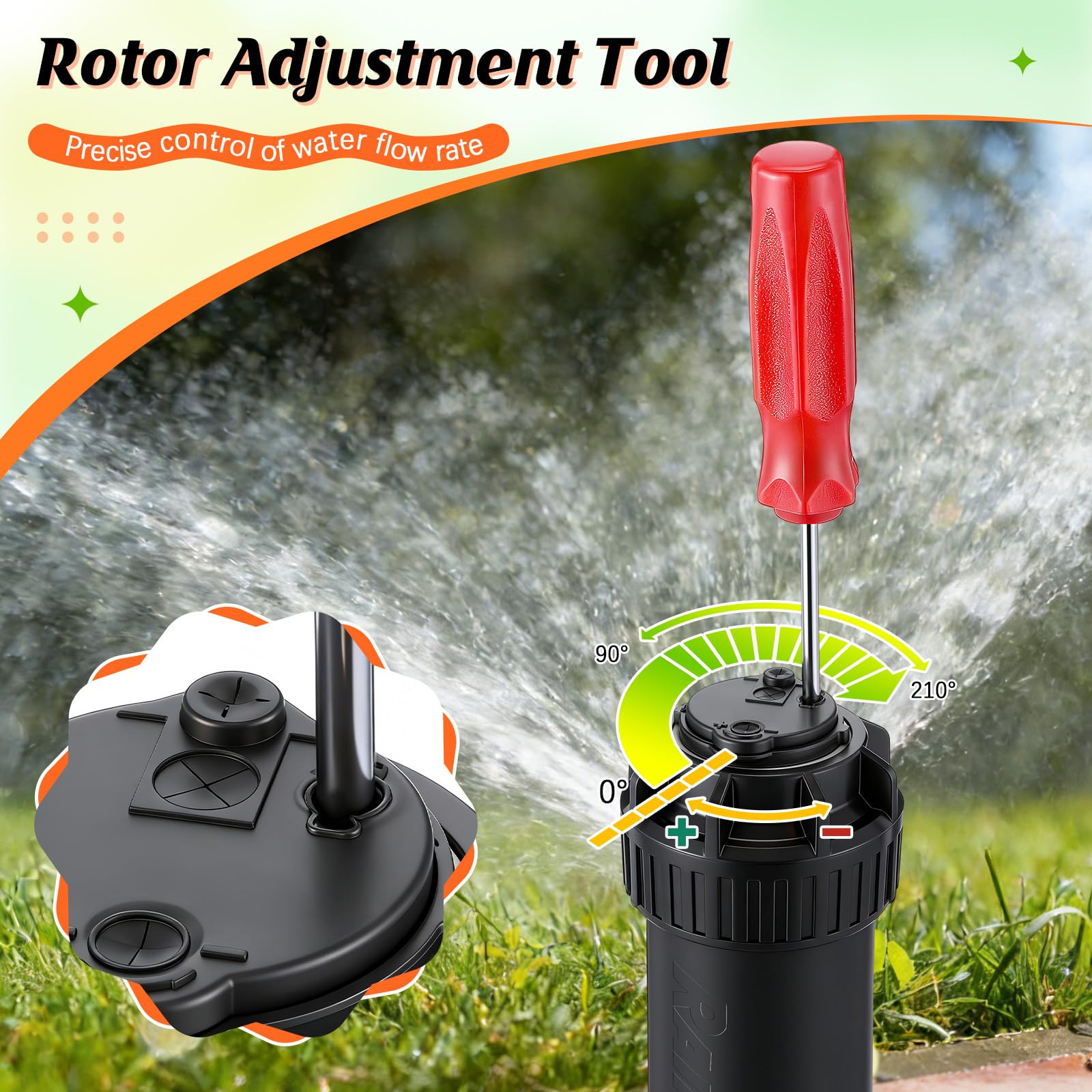 Hold-Up Tool included in Gulfmew sprinkler head tool set
