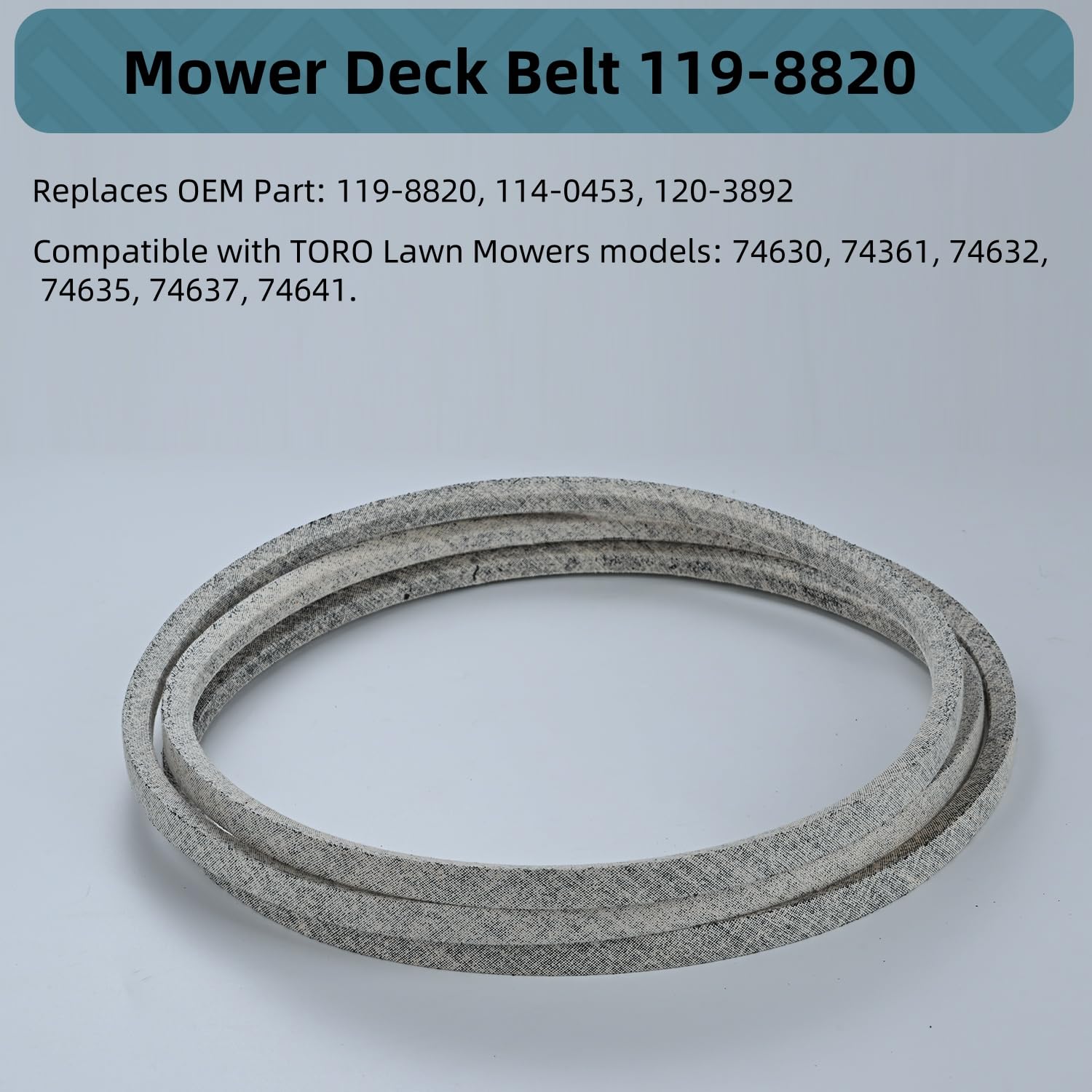 Holdly Deck Belt 1/2 x 141" packaging