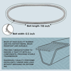 Holdly GX25628 deck belt packaging display