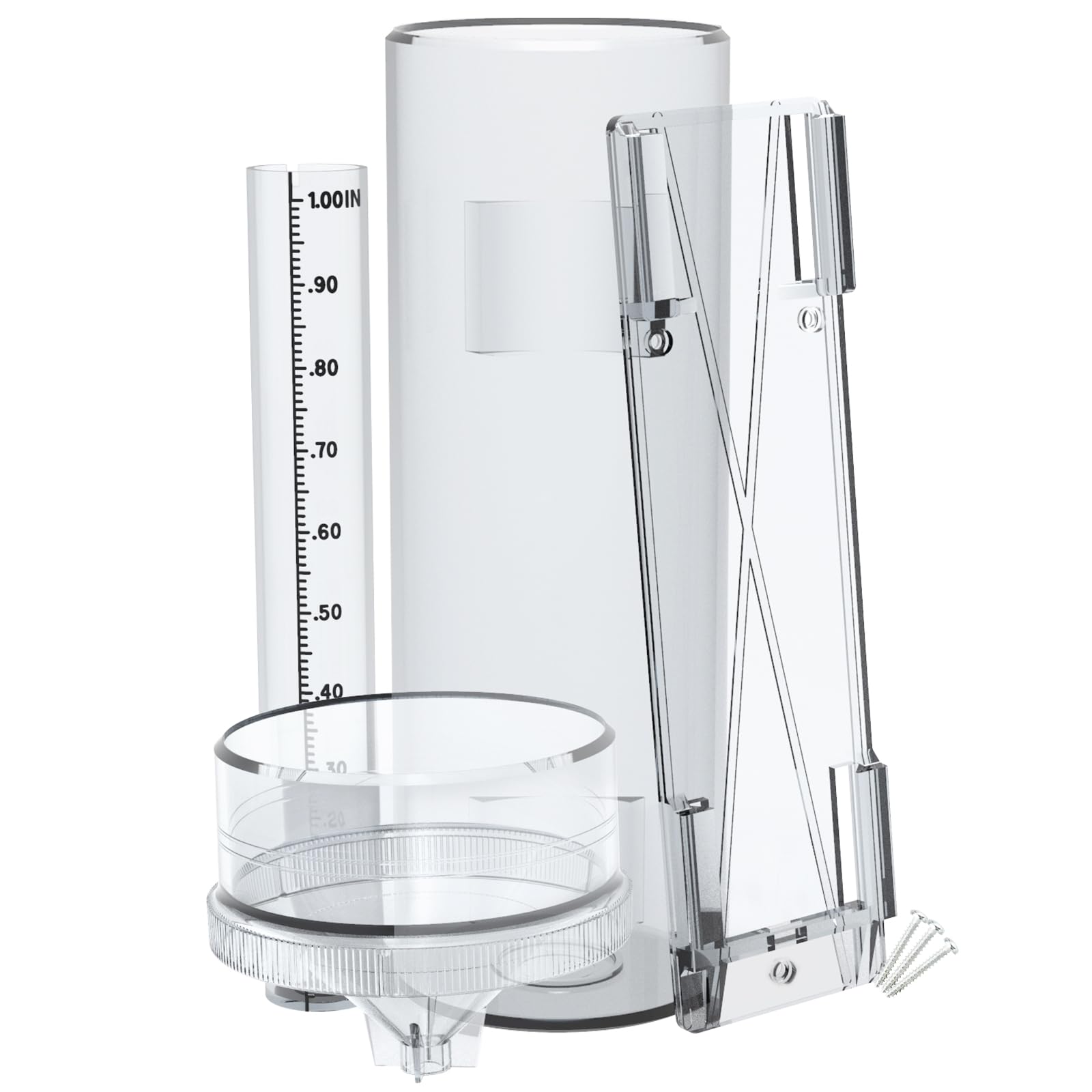 Holdly Professional Rain Gauge 11-inch with transparent body