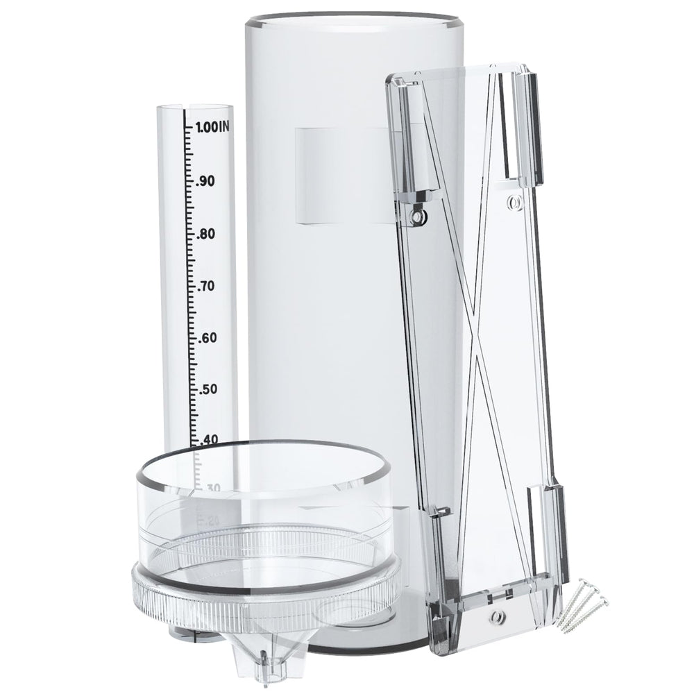 Holdly Professional Rain Gauge 11-inch with transparent body