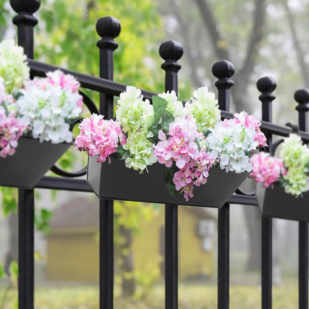 Holensun 16-inch planter box mounted on balcony railing