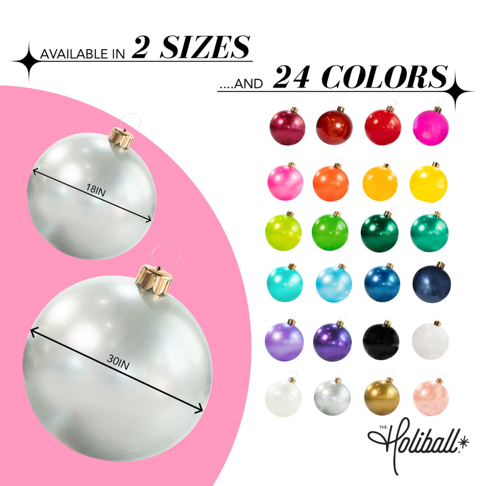 Holiball Inflatable Holiday Ornament vintage green in a pool