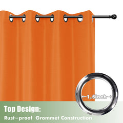 HolidayIdeas Outdoor Curtains hanging on a patio pergola
