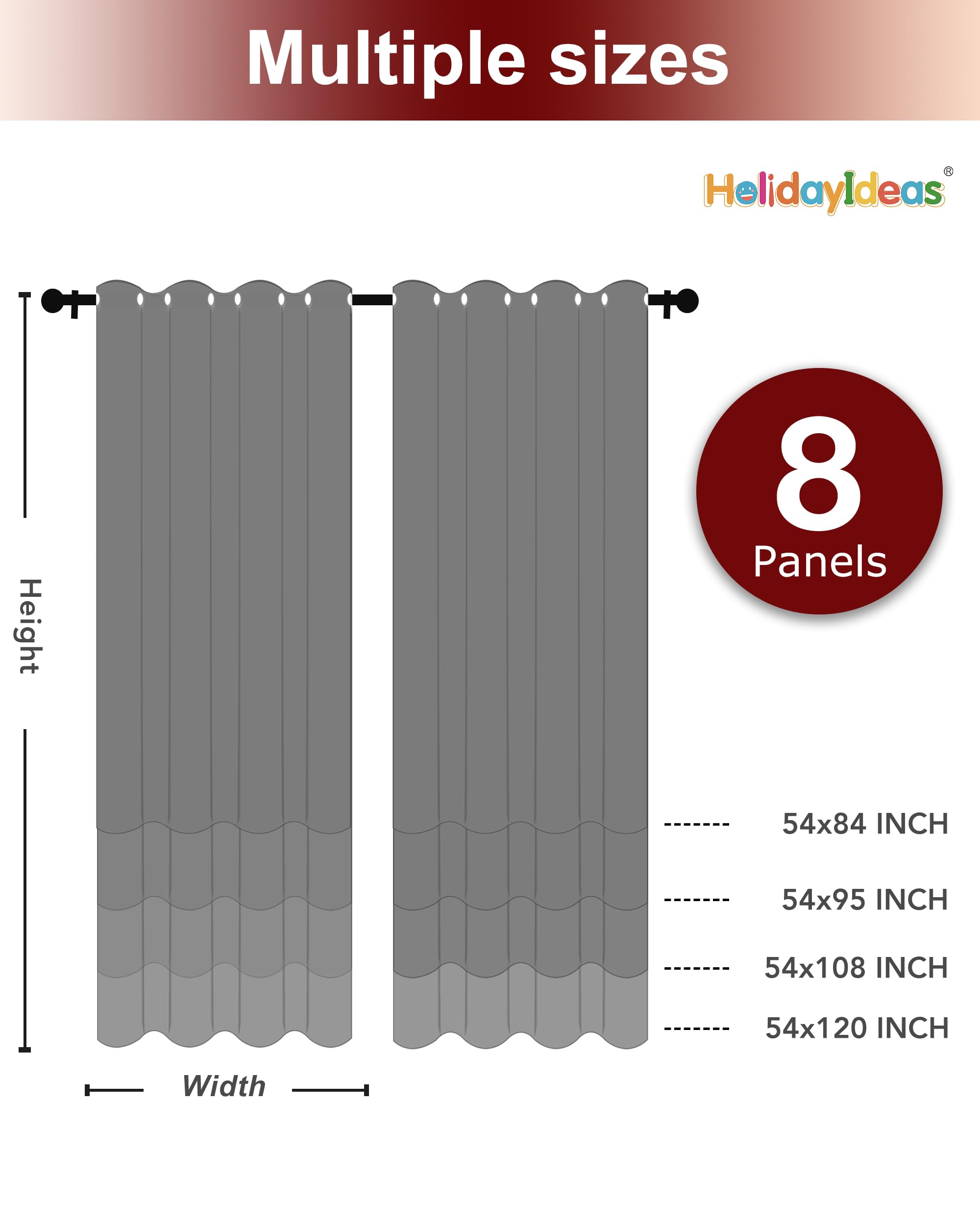 HolidayIdeas outdoor curtains providing shade on a balcony