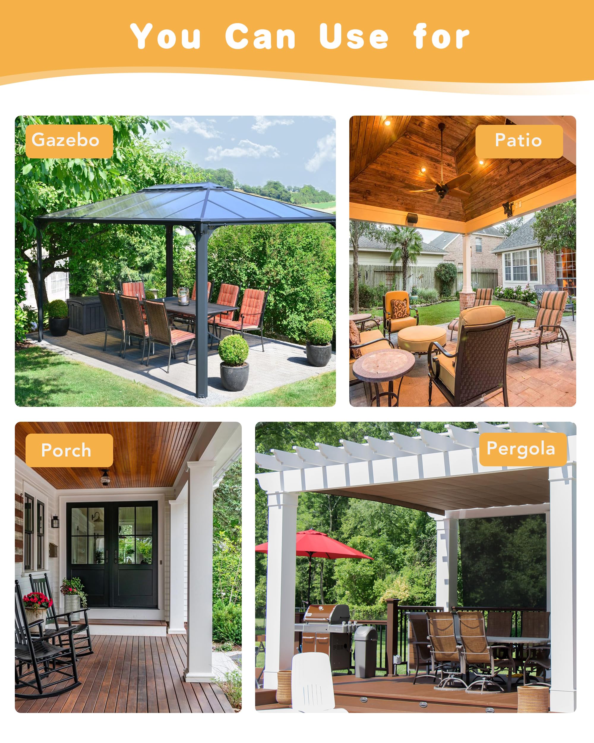 HolidayIdeas outdoor curtains rolled up for storage