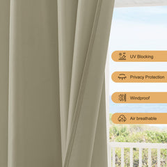 HolidayIdeas outdoor curtains with rod pocket design