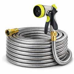 Holldoor 50 ft Metal Garden Hose front view
