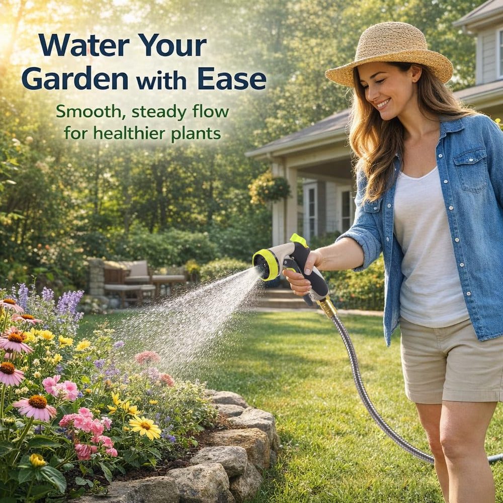 Holldoor Metal Garden Hose 20 ft flexible design