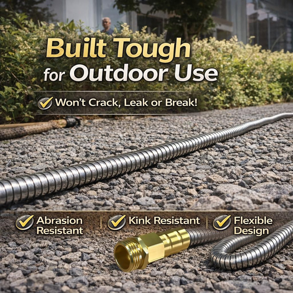 Holldoor stainless steel garden hose connection point