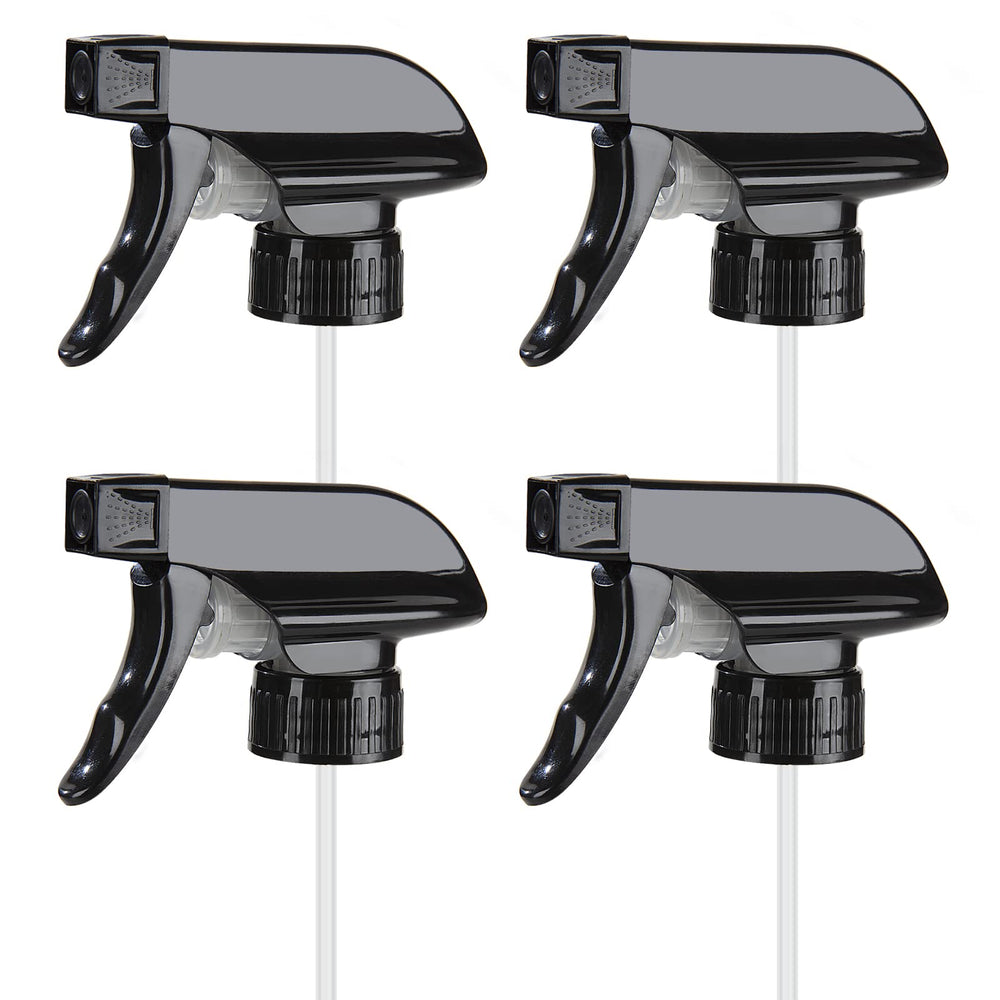 HOMBYS 4 pack black trigger sprayers with adjustable nozzle