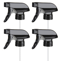 HOMBYS 4 pack black trigger sprayers with adjustable nozzle