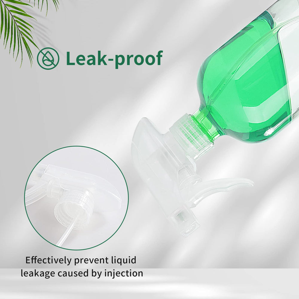 HOMBYS 4 Pack Clear Trigger Sprayers in packaging