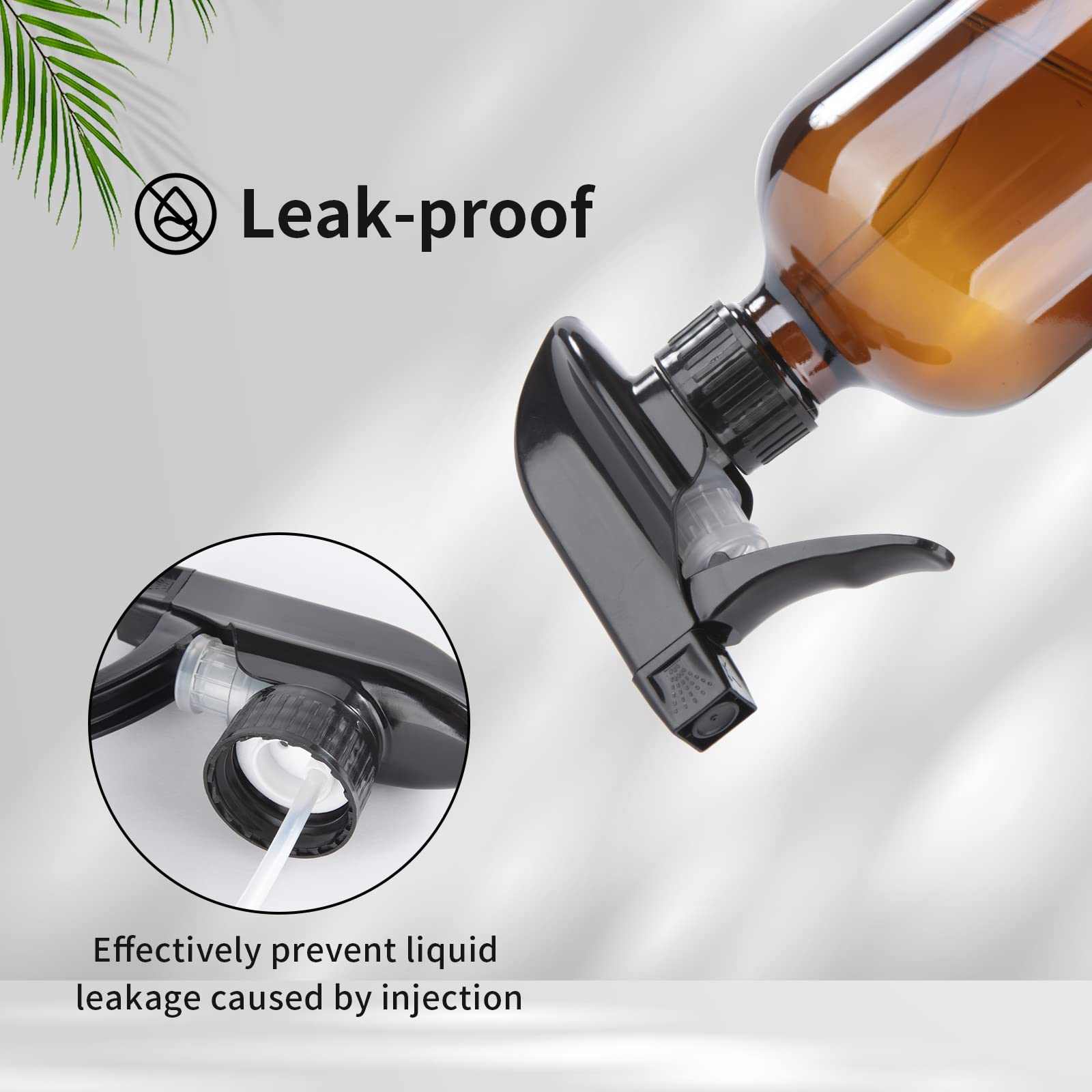 HOMBYS trigger sprayer showing leakproof design