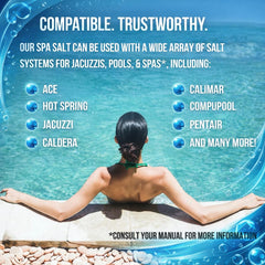 Home and Country USA Hot Tub Salt 8 lb bag side view