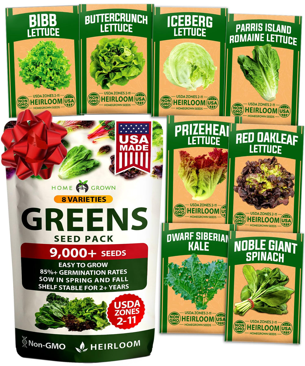 HOME GROWN 8 Lettuce Variety Mix packaging front view