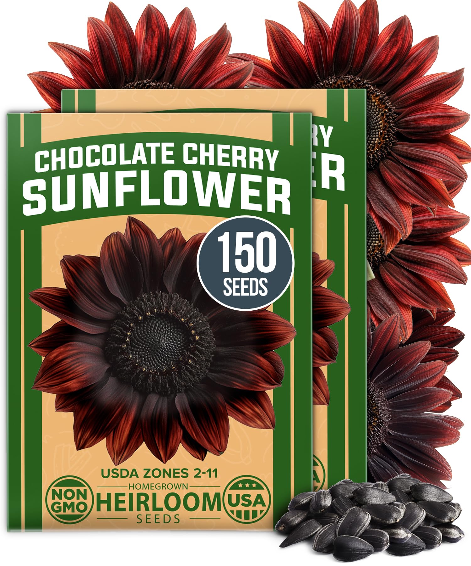 HOME GROWN Chocolate Cherry Sunflower Seeds package front view
