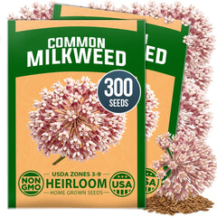 HOME GROWN Common Milkweed Seeds packet front view