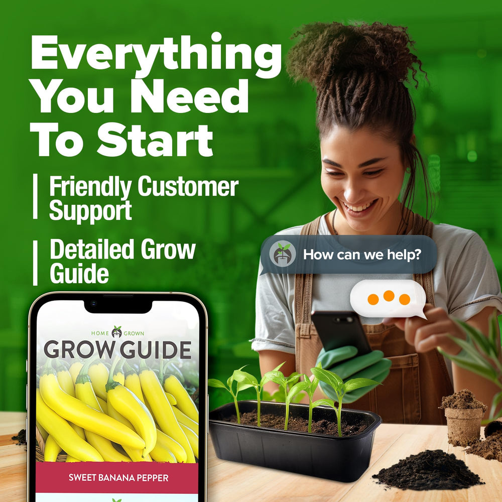 HOME GROWN logo and product details on seed packet