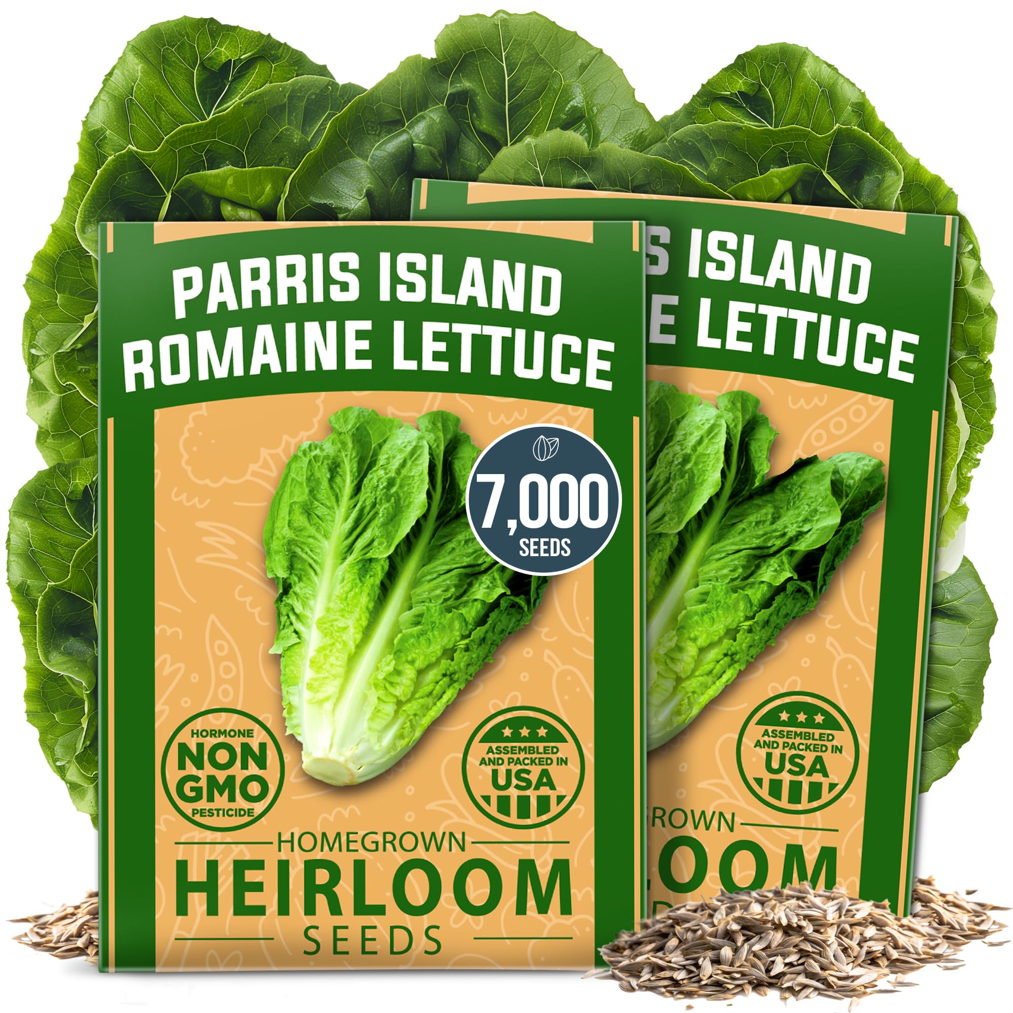 HOME GROWN Parris Island Romaine Lettuce Seeds front packaging