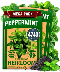 HOME GROWN Peppermint Seeds front view packaging
