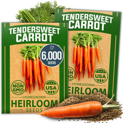 HOME GROWN Tendersweet Carrot Seeds pack front view