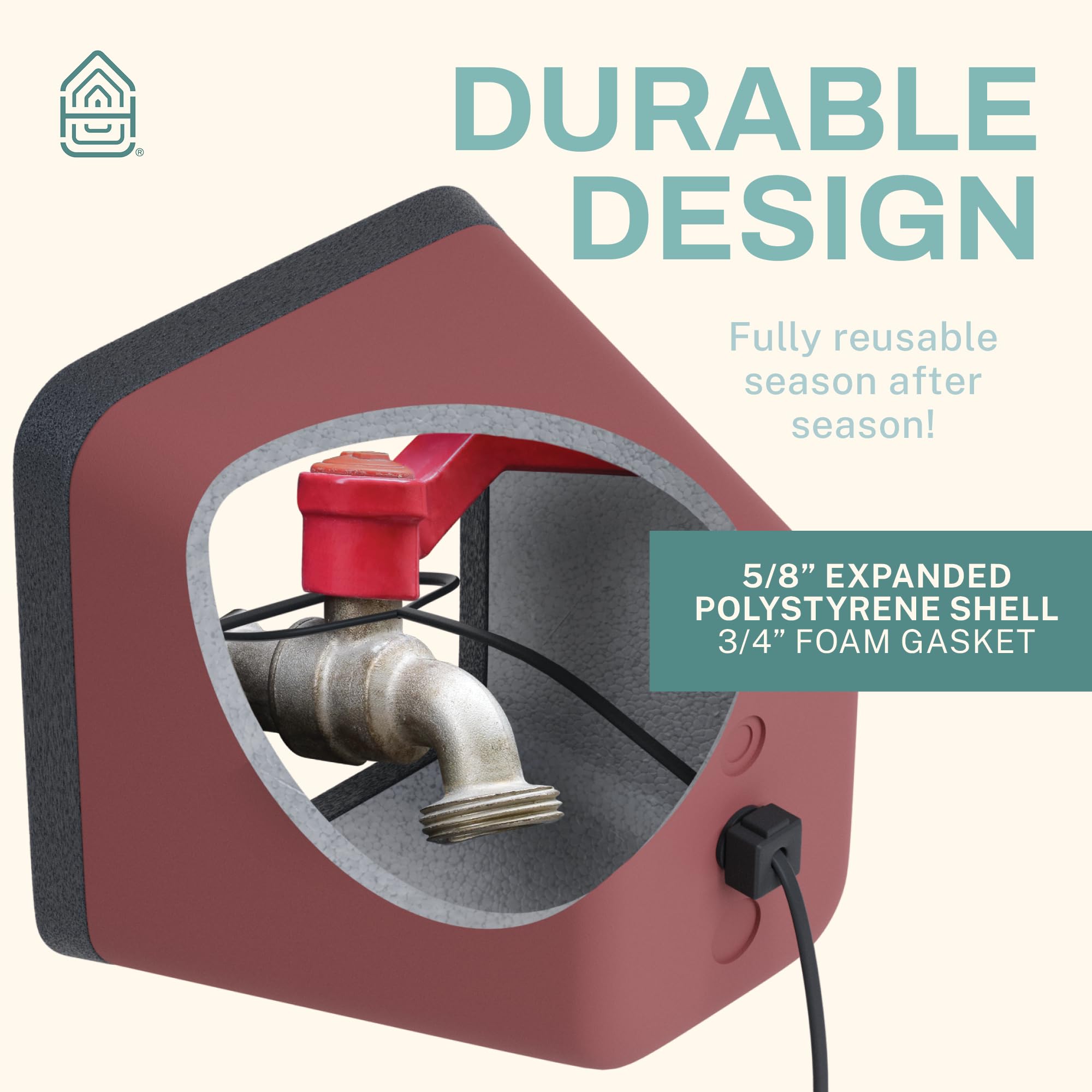 Home Intuition Foam Faucet Cover, showcasing insulation material