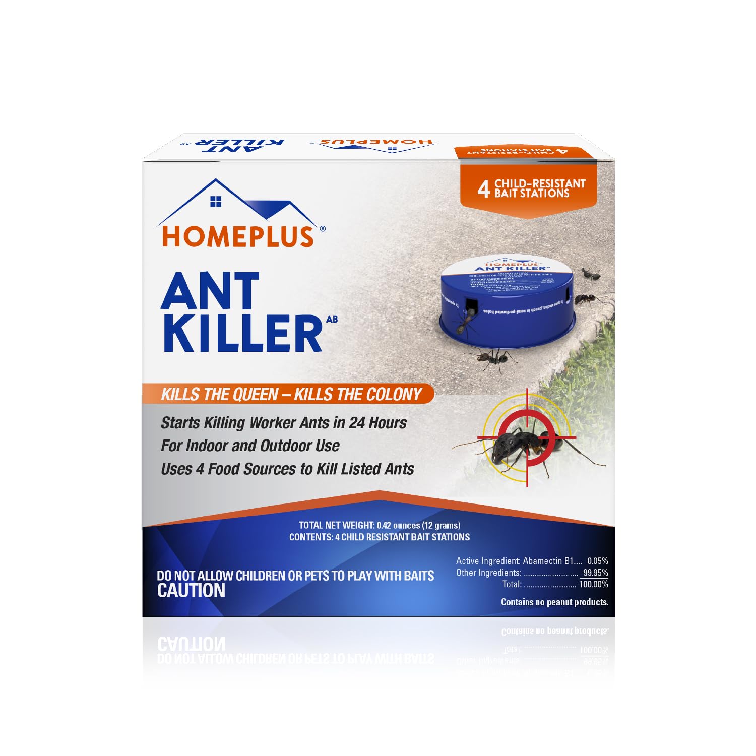 HOME PLUS Ant Killer Bait Station packaging